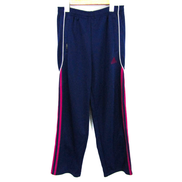 レア　adidas ジャージ　下　ズボン　紺　青ライン　水色ライン　平成　女児 レア adidas ジャージ 下 ズボン 紺 青ライン 水色ライン 平成 女児