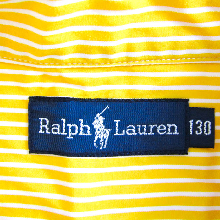 ラルフローレン 長袖シャツ トップス ストライプ柄 ボタンダウン