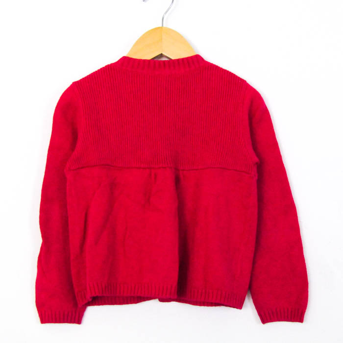 familiar ファミリア 女の子 コットン カーディガン リアちゃん りんご familiar - ファミリア カーディガン トップス 長袖 コットン ウール