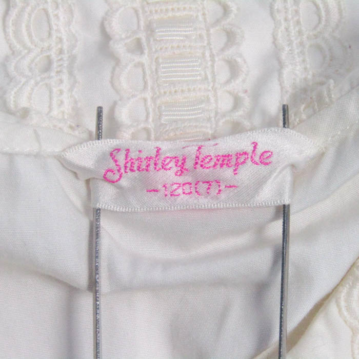 【新品タグ付き】シャーリーテンプル ブラウス 120サイズ 長袖 子供服 白 シャーリーテンプル ブラウス シャツ 長袖 コットン ブランド