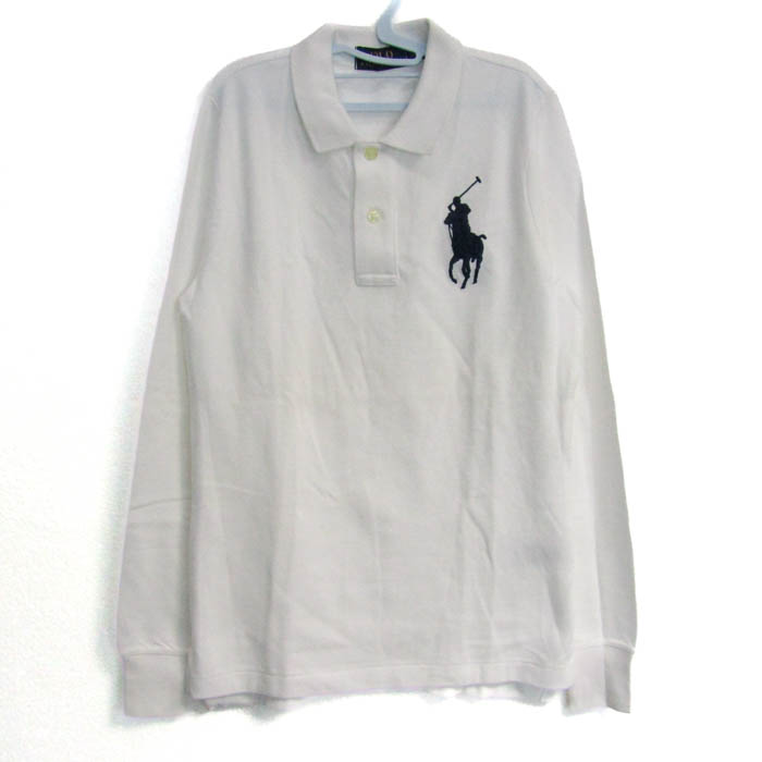 サイズM ポロ・ラルフ・ローレン 長袖ポロシャツ ホワイト 楽天市場】ポロ ラルフローレン ボーイズ オックスフォード 長袖