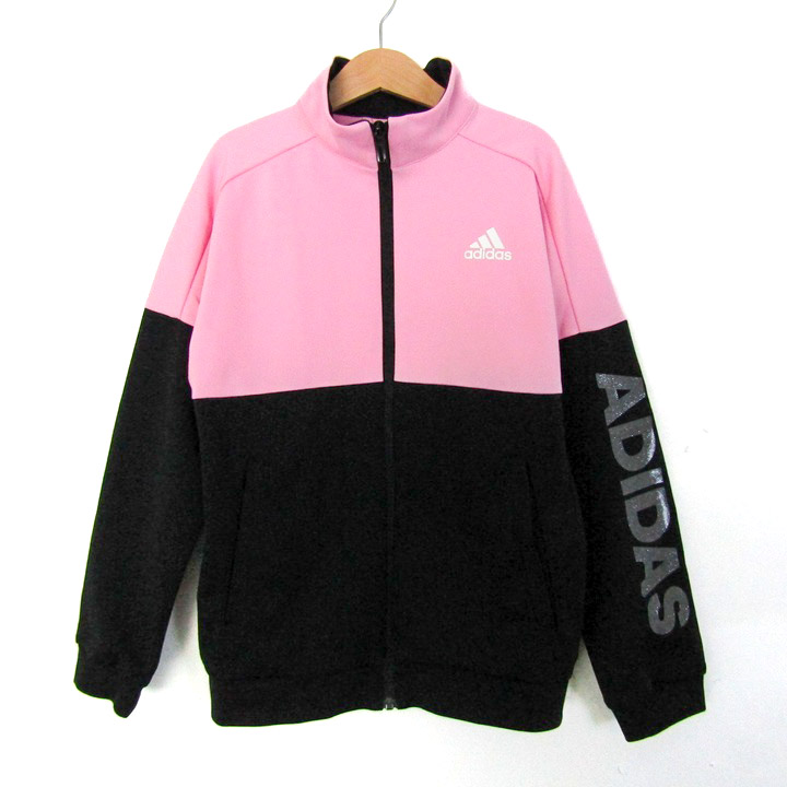 【美品】アディダスオリジナルス☆ジャージ　トラックジャケットMサイズ　黒×ピンク 美品】アディダスオリジナルス☆ジャージ トラックジャケットM