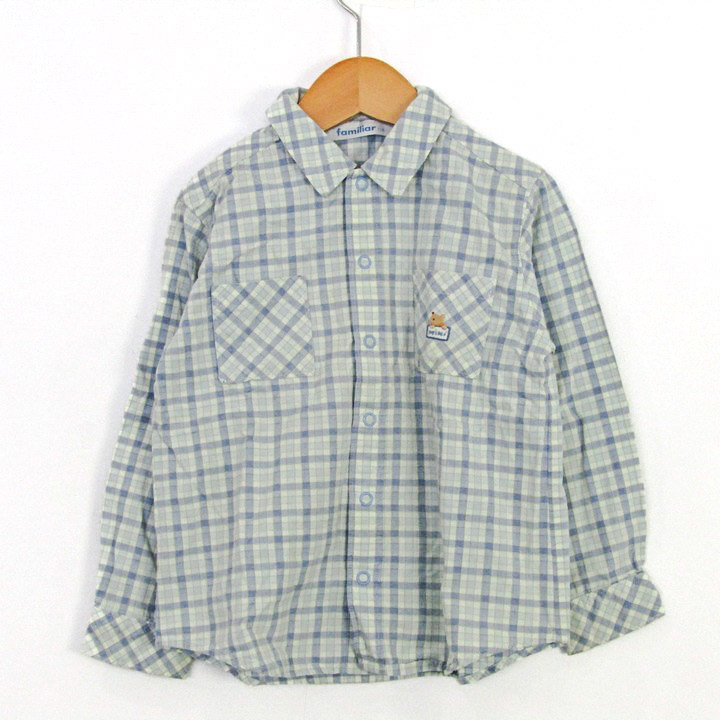 新品同様 familiarファミリア 長袖ブラウス 110 白 匿名配送 ブラウス | ファミリア公式サイト