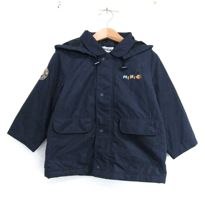 familiar Aラインコート 120 ネイビー オーバーコート | ファミリア公式サイト