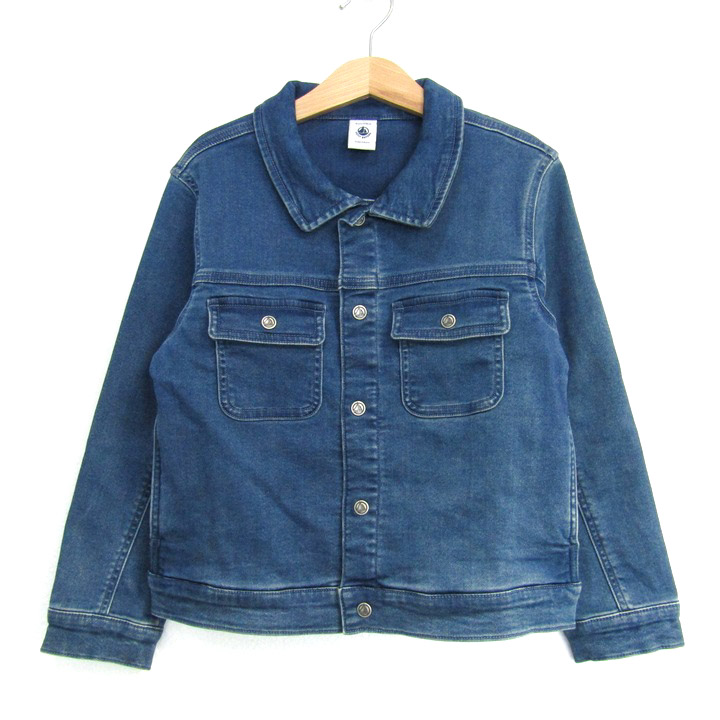プチバトー デニムジャケット アウター Gジャン ストレッチ