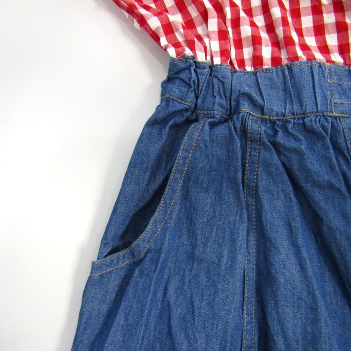 メゾピアノMezzo pianoデニム　ワンピース　160 メゾピアノ デニムワンピース 160 L 膝丈 - メルカリ