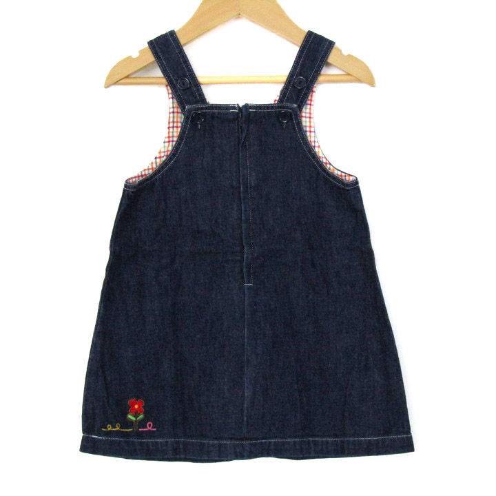 希少♡ヒステリックミニ　デニムワンピース　ジャンバースカート　95cm パンダ 希少♡ヒステリックミニ デニムワンピース ジャンバースカート