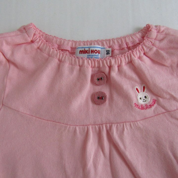 ミキハウス 長袖カットソー シャツ うさこ トップス ベビー 女の子用 