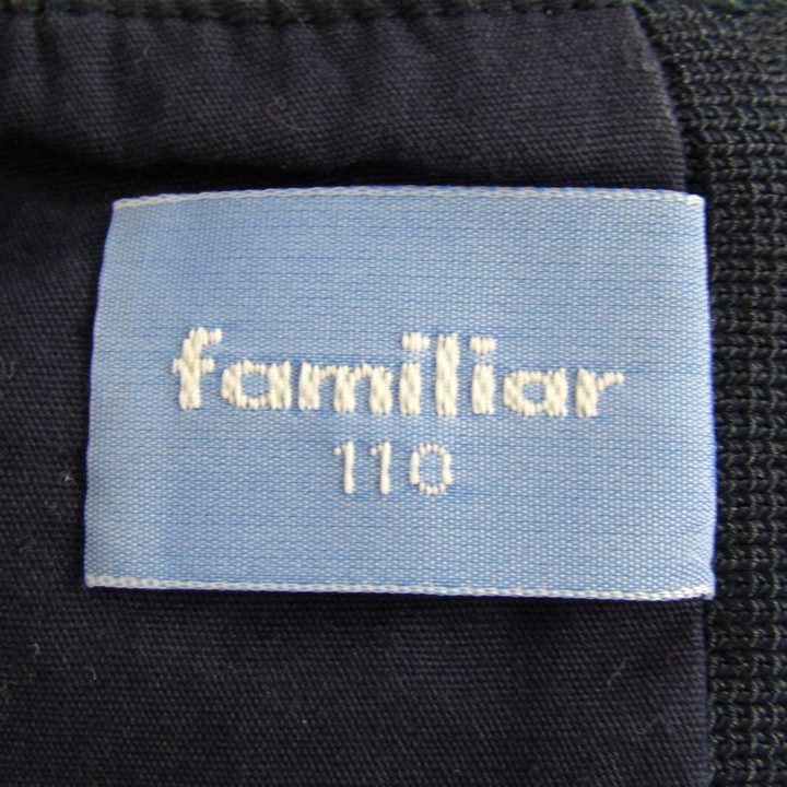 ファミリア ワンピース トップス ノースリーブ チェック柄