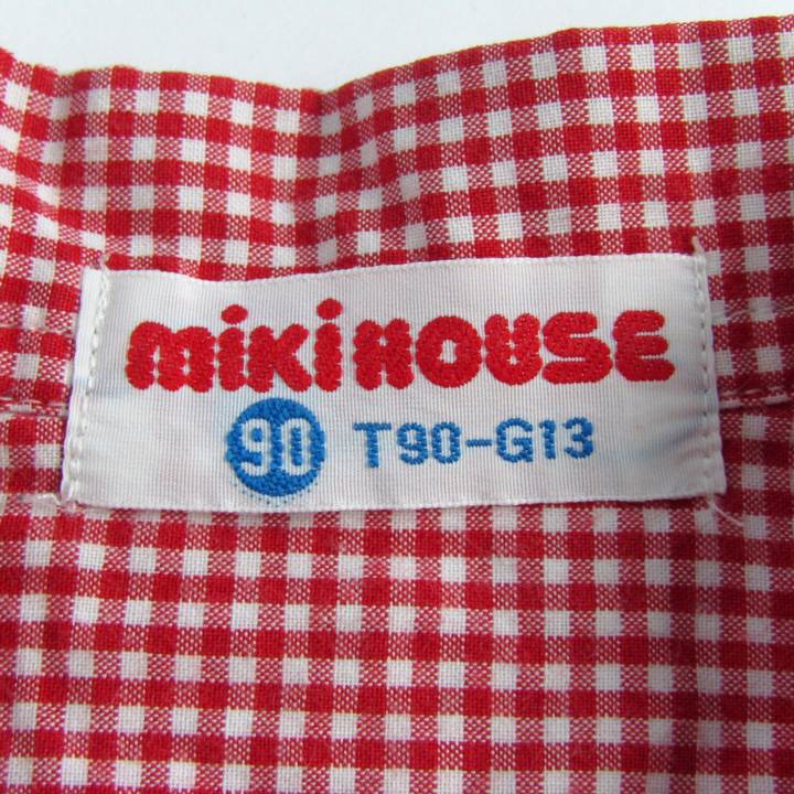 MIKIHOUSE ミキハウス 赤 ギンガムチェック 150
