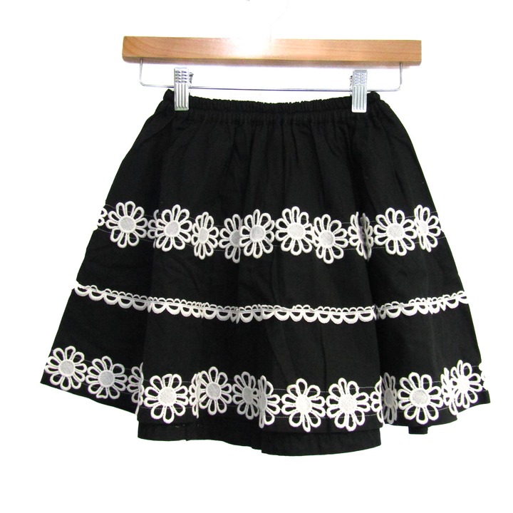 メゾピアノ花柄スカート メゾピアノ 花柄プリーツスカート 120