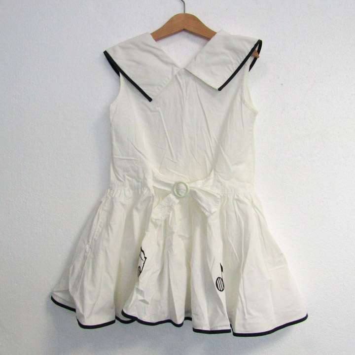 メゾピアノ ノースリーブワンピース 音符柄 トップス キッズ 女の子用