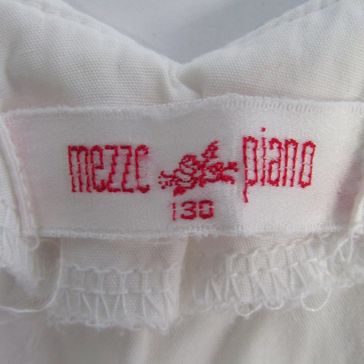 メゾピアノ ノースリーブワンピース 音符柄 トップス キッズ