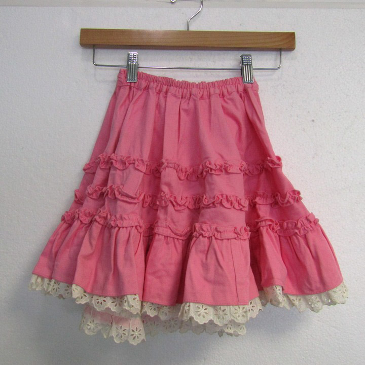 mezzo piano ピンク 星柄 スカート　130cm メゾ ピアノ(mezzo piano)のスカート(キッズ)- 子ども服の