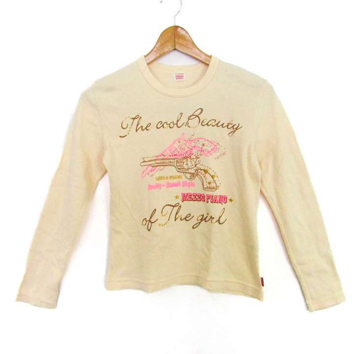 メゾピアノ　160cm・165cm 長袖Tシャツ メゾピアノ 長袖Tシャツ プリントT トップス キッズ 女の子用 160