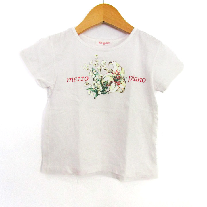メゾピアノ 半袖Tシャツ 花柄 トップス キッズ 女の子用 110サイズ