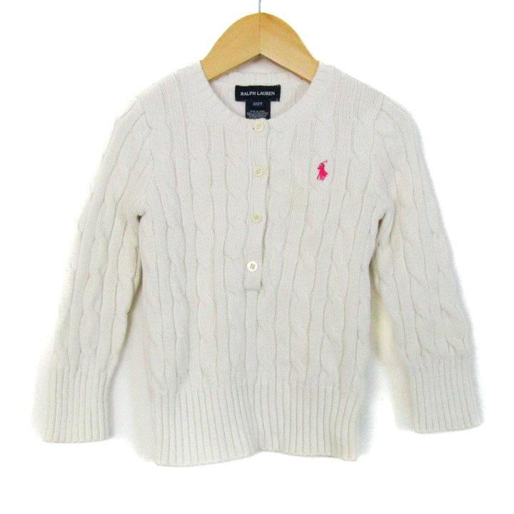 新品タグ付きラルフローレン ケーブルニット ホワイト　レディースL ポロ ラルフ ローレン POLO RALPH LAUREN ケーブルニット