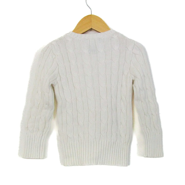 新品未使用　ラルフローレン　ケーブルニット　S ラルフローレン セーター トップス 長袖 ケーブルニット キッズ