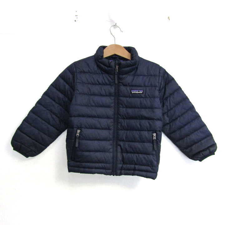 patagonia ネイビー ダウンジャケット 子供用 XL 14 パタゴニア ダウンジャケット キッズ用 patagonia パタゴニア キッズ