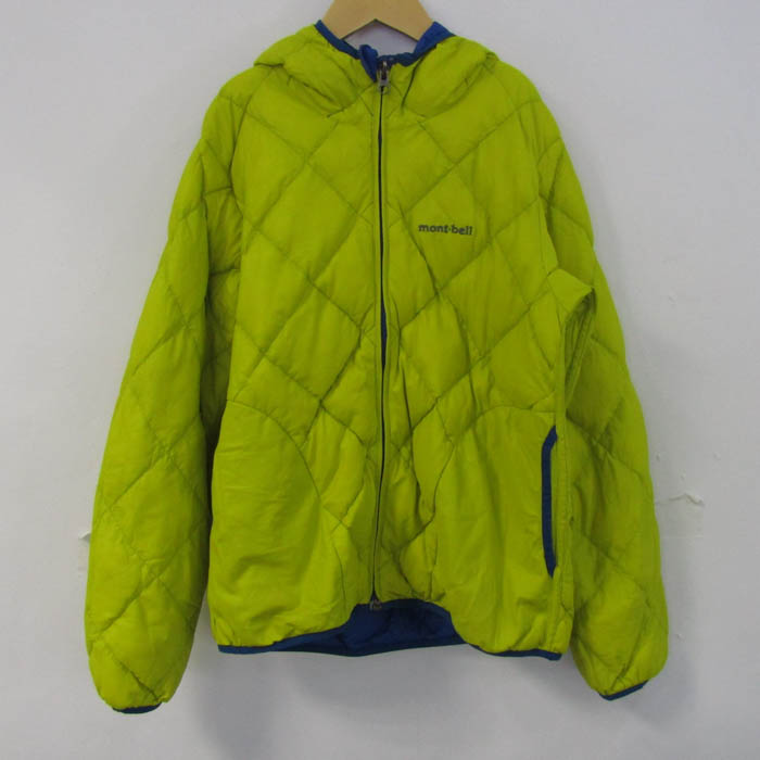 【美品】mont-bell ダウンジャケット 150 イエロー mont-bell ダウンジャケット イエロー mont-bell(モンベル