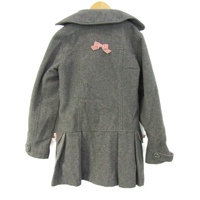 メゾピアノ ROSE ウール混 ロングコート アウター キッズ 女の子用 140 
