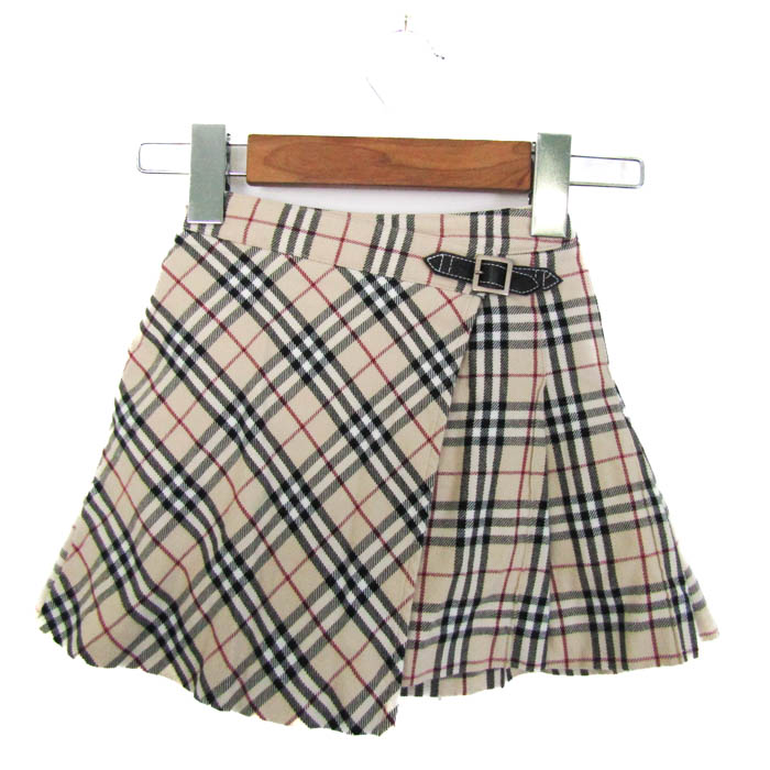 バーバリーキッズスカート バーバリーロンドン ノバチェック ベージュ