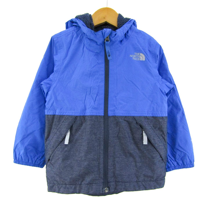 タグ付き 日本未発売 ノースフェイス L ナイロンジャケット フード収納可 ロゴ ○新品タグ付き ノースフェイス ジャケット ネイビー メンズM