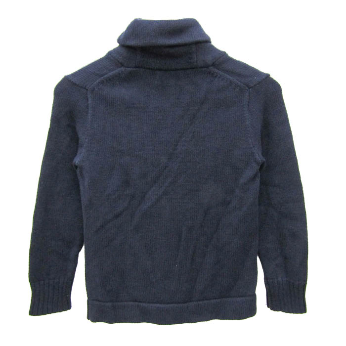 美品　ポロラルフローレン　カーディガン　2T 男の子　女の子　90 100 紺 POLO RALPH LAUREN - ポロラルフローレン ニットカーディガン キッズ