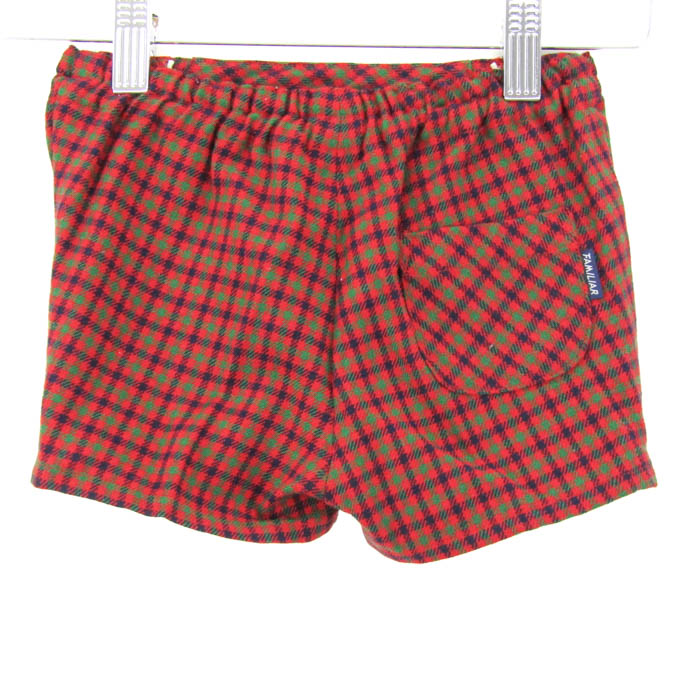 ファミリア ショートパンツ ボトムス チェック柄 ウール混 キッズ