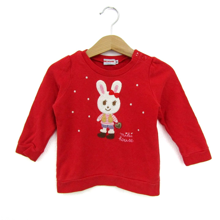 専用です。ミキハウス　長袖Tシャツ　サイズ80 女の子　まとめ売り ミキハウス 長袖Tシャツ トップス アニマル柄 日本製 ベビー 女の子用