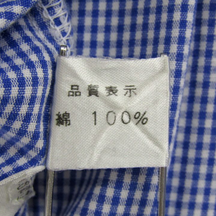 新品】 familiar ファミリア シャツ 長袖 100 青系 チェック