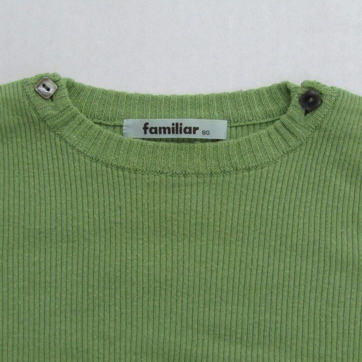 ファミリア ニット セーター 長袖 ブランド トップス ベビー 女の子用