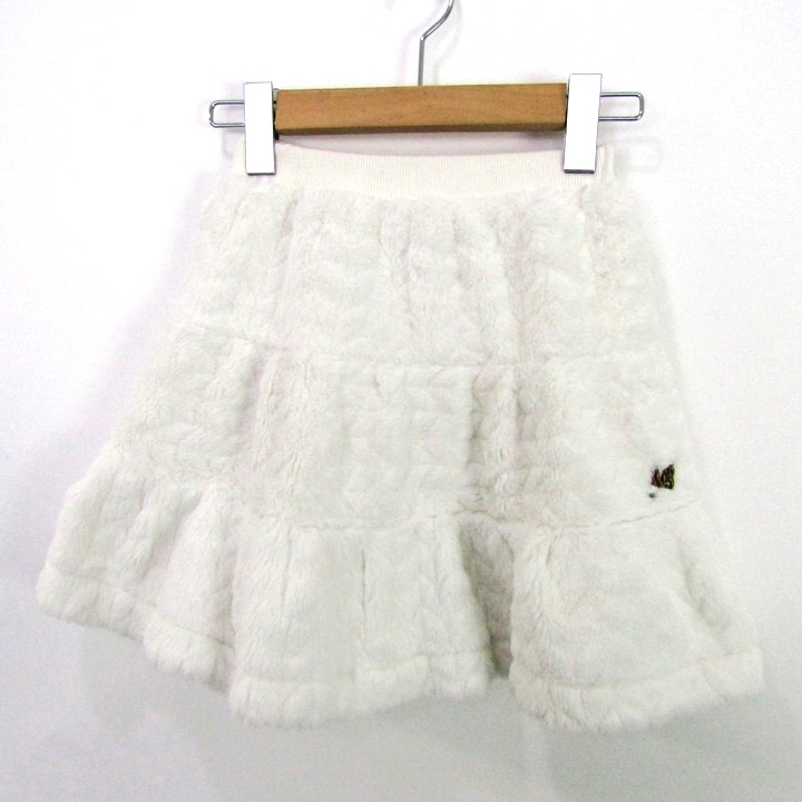 メゾピアノ スカート ファー ボア ボトムス キッズ 女の子用 140サイズ 