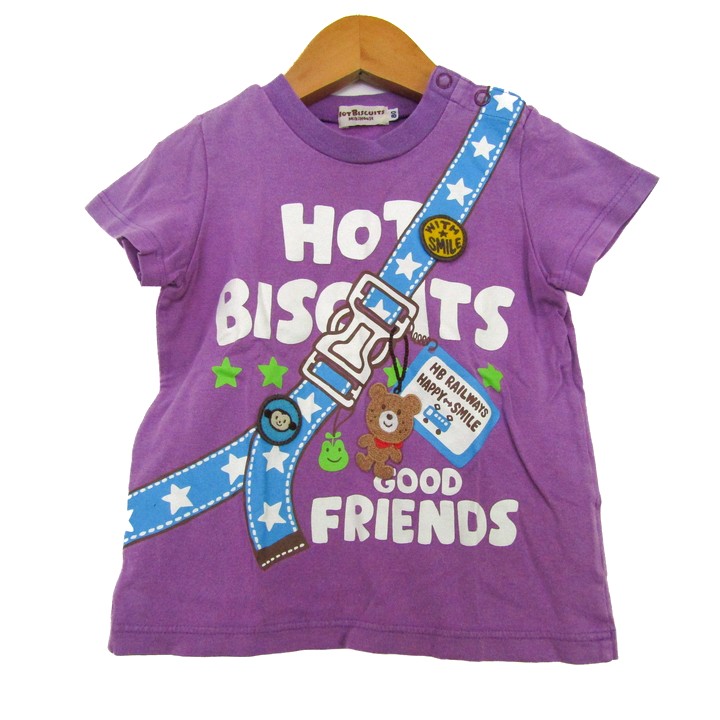ミキハウス 半袖Tシャツ トップス だまし絵 ホットビスケッツ ベビー 