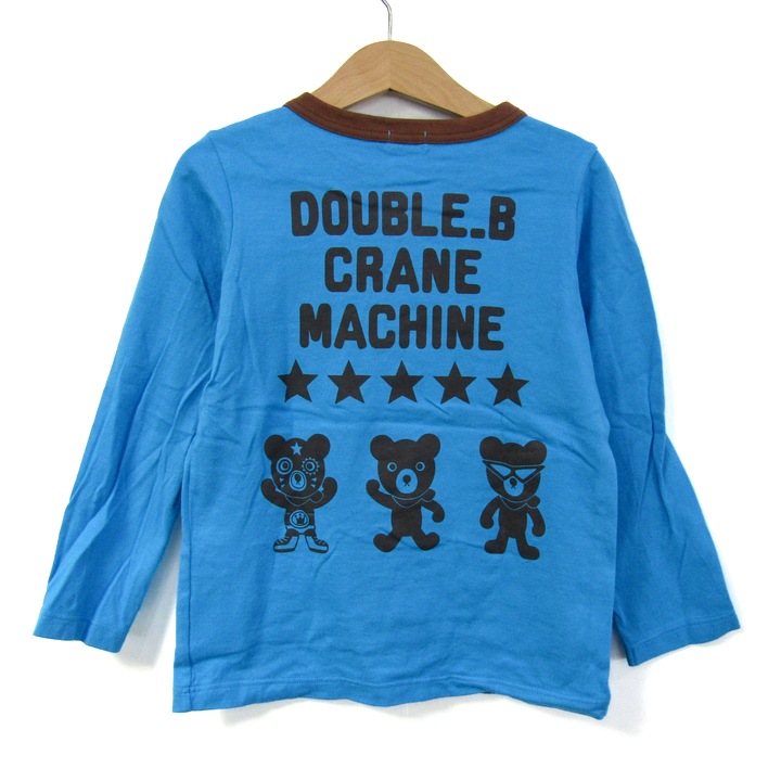 ミキハウス 長袖Tシャツ コットン ブランド ダブルビー トップス