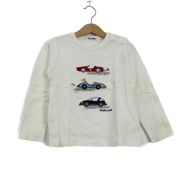 ファミリア　110 ファミリア 長袖Tシャツ 車柄 トップス キッズ 男の子用 110サイズ