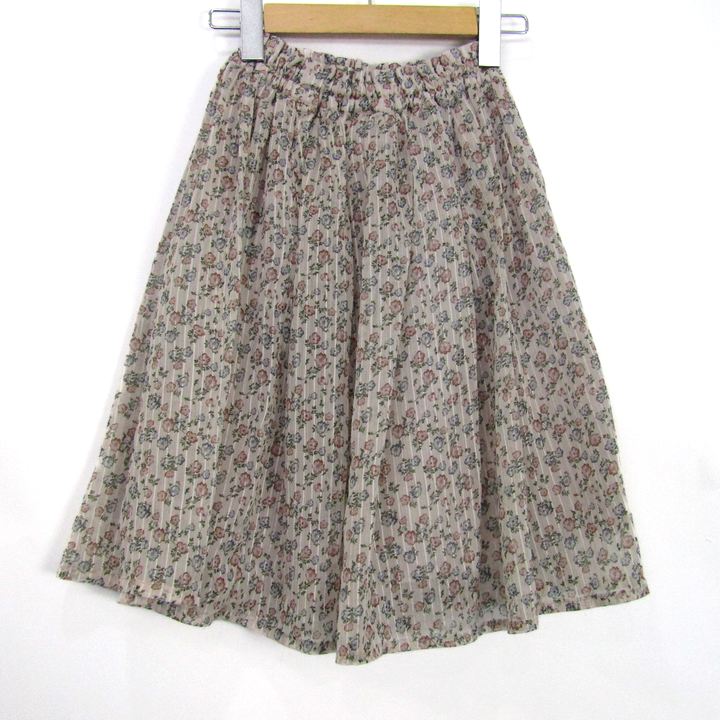 ベベ プリーツスカート 花柄 ボトムス キッズ 女の子用 130サイズ 