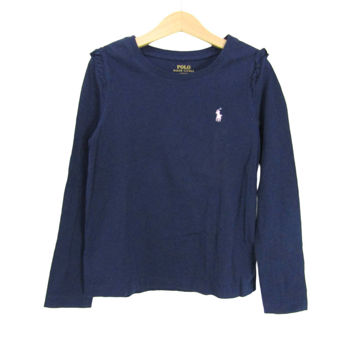 ポロラルフローレン 長袖Tシャツ トップス フリル キッズ 女の子用 S 