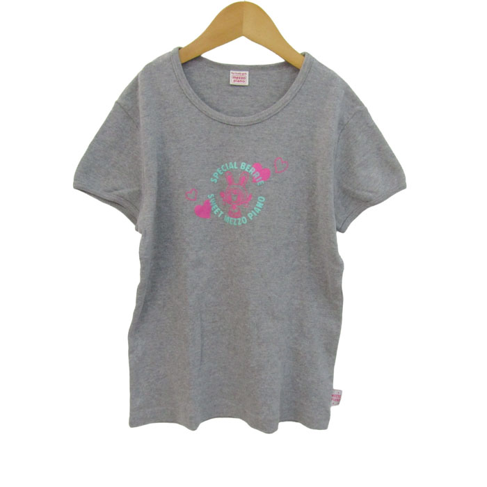 メゾピアノ Mサイズ Tシャツ 中古 メゾピアノ 半袖Tシャツ トップス キャラクター柄 キッズ 女の子用 L