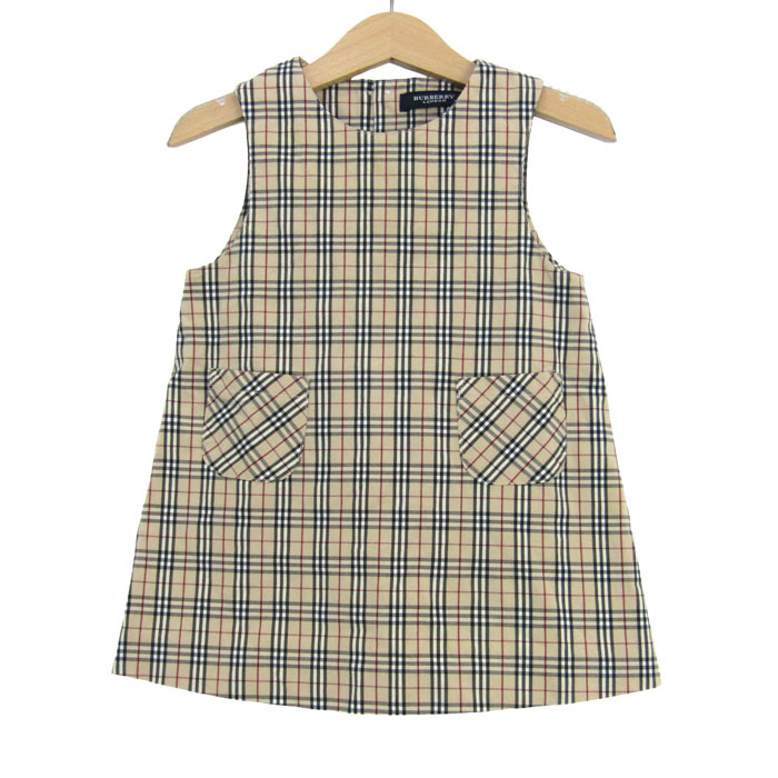 BURBERRY バーバリーロンドン　ノバチェック ノースリーブワンピース140 キッズ服(100cm~) BURBERRY バーバリーロンドン ノバチェック