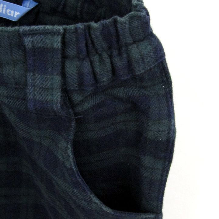 ファミリア ハーフパンツ 半ズボン チェック柄 ストレッチ