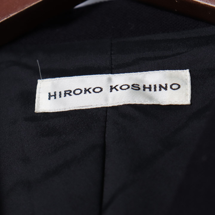 ヒロコ・コシノ ウールジャケット ウール混 日本製 ストレッチ 裏地