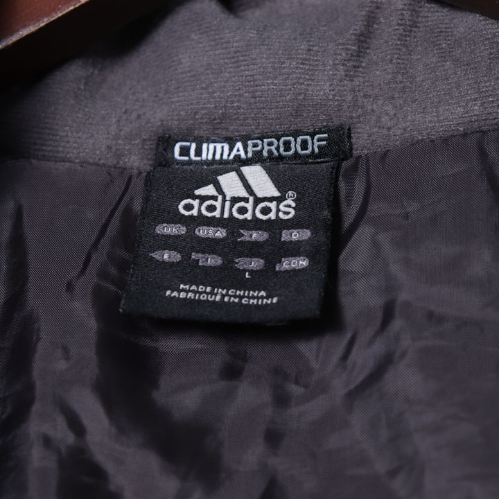 Adidas clime proof ハーフジップ ポリエステル半袖 モード