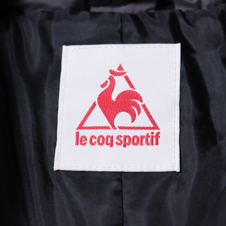 ルコックスポルティフ 中綿コート ハイネック ジップアップ 胸ロゴ