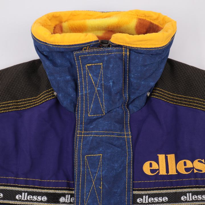 美品 ellesse エレッセ プルオーバー パーカー 黒 大きいサイズ L