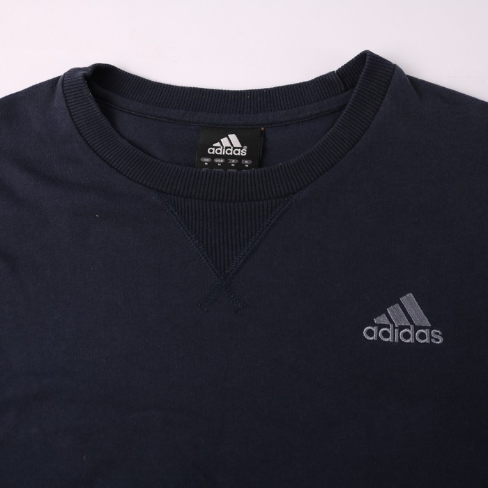 adidas レディース Lサイズ ネイビー トップス Tシャツ