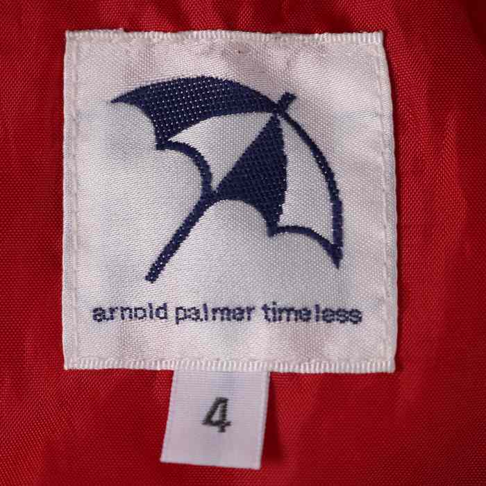 arnold palmer timeless カジュアルパンツ 綿ロゴ総柄レッド