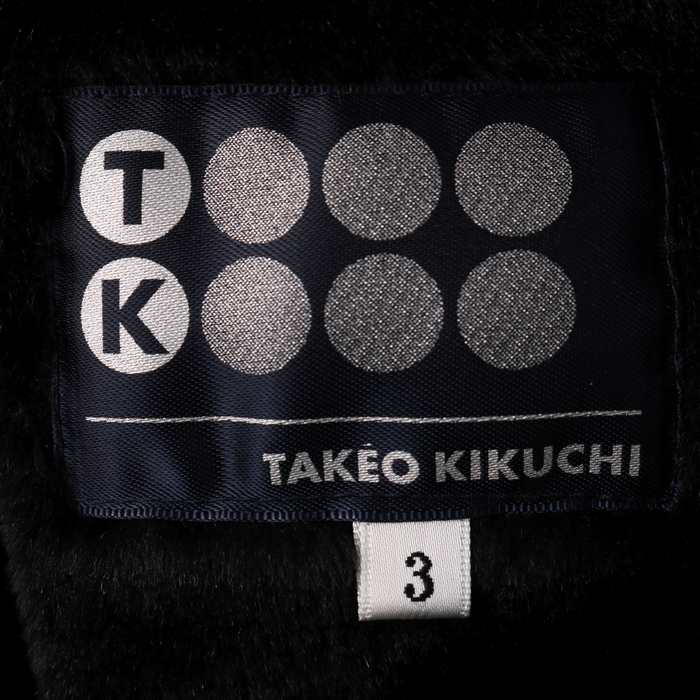 TK  タケオキクチ　メンズ半袖パーカー　サイズ3  未使用　ブラック
