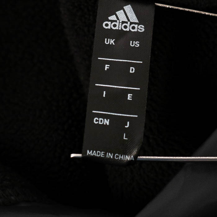 adidasボアパーカーBLACKアディダスL黒メンズ