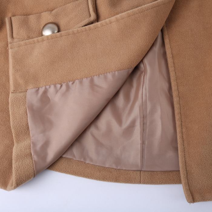 アウラアイラ ロングコート ケープコート 無地 アウター ウール混 M